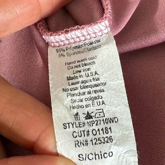 Windsor jumpsuit womens size Small twist front cut out strapless mauve Stretch - Picture 10 of 11